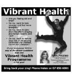 Vibrant Health, Waikato Uni adverts
